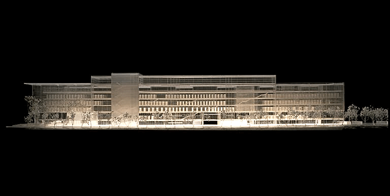 Maquette de la bibliothèque
