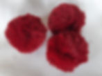 Pompon 7cm. weinrot