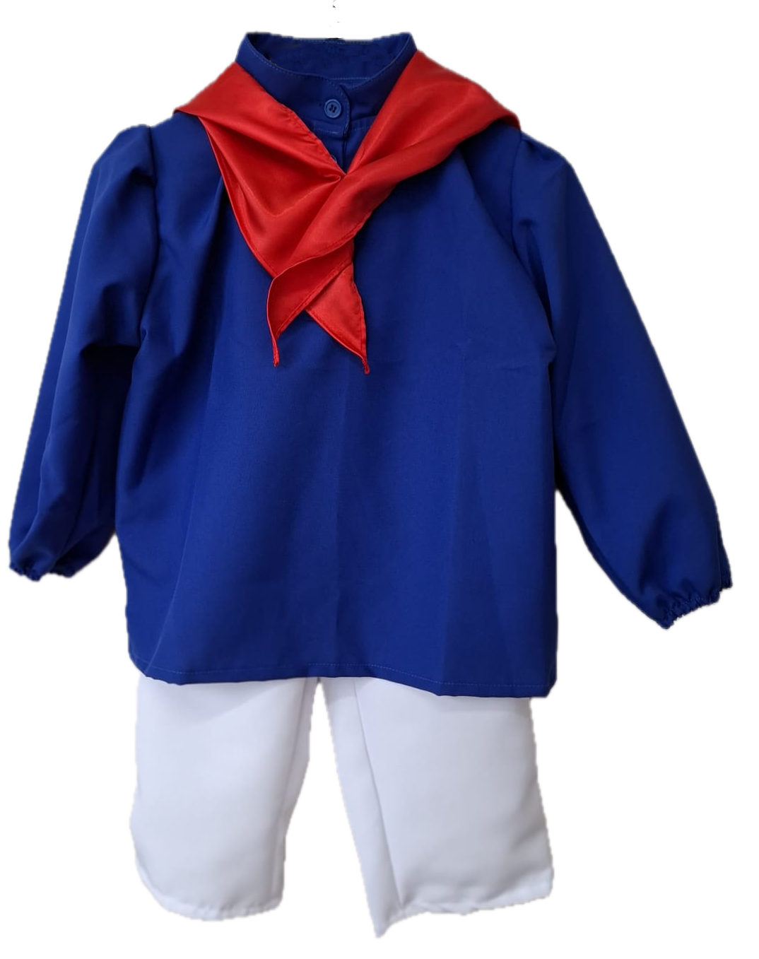 Kinder Waggis Kostüm Blau/Weiss