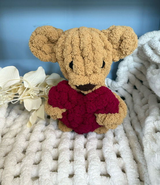 Thumbnail: Video Tutorial & Written Instructions - Teddy Bear Heart Pattern