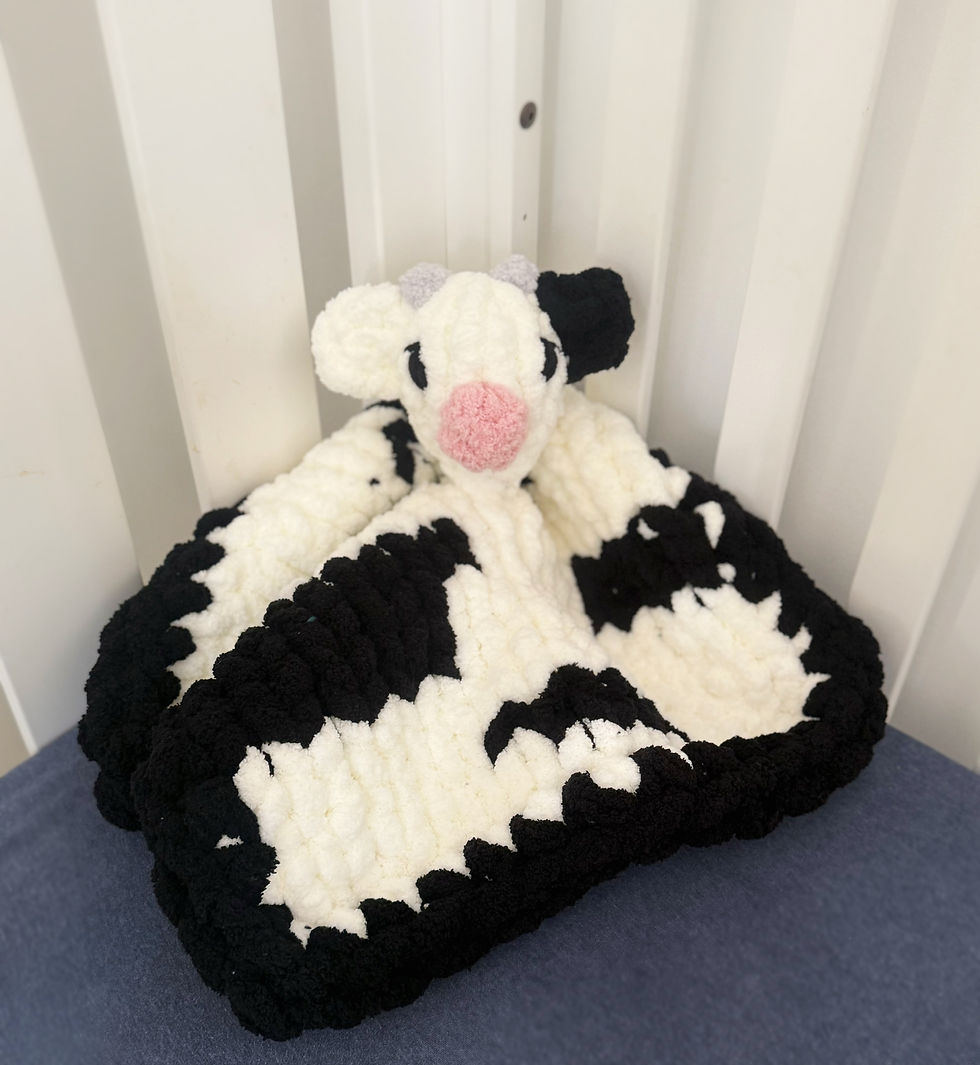 Thumbnail: Handmade Cow Lovey/ Comforter 