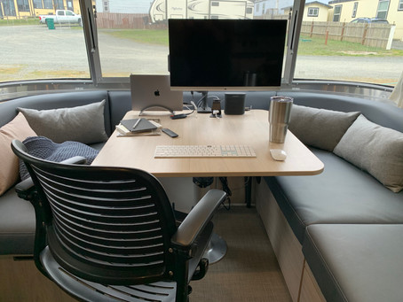 Airstream Mobile Office Setup