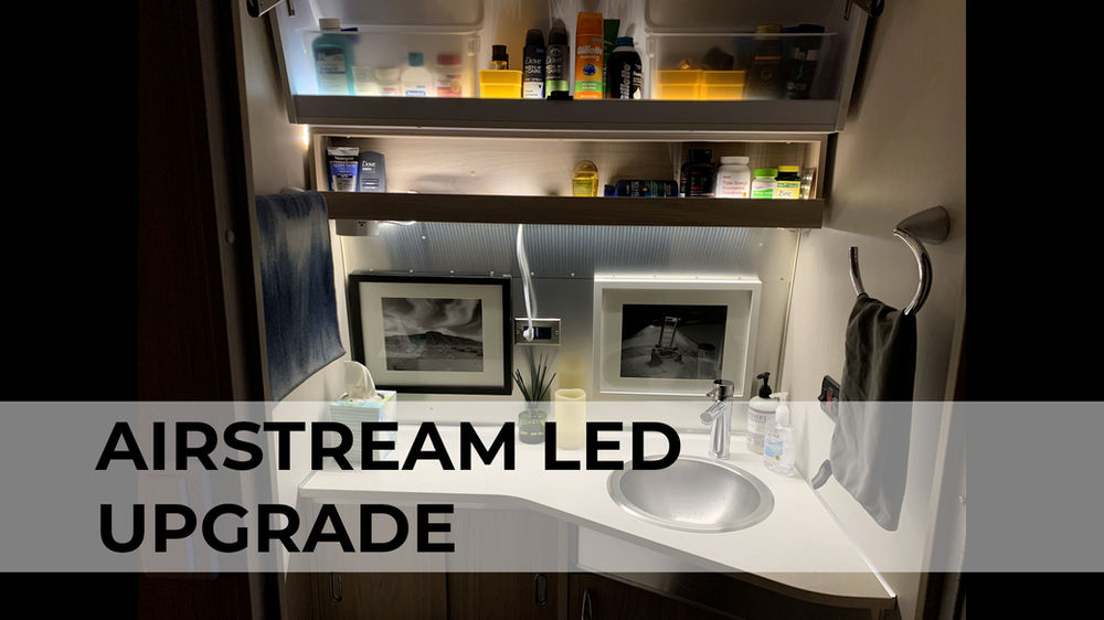 Airstream Bathroom LED Lighting Upgrade