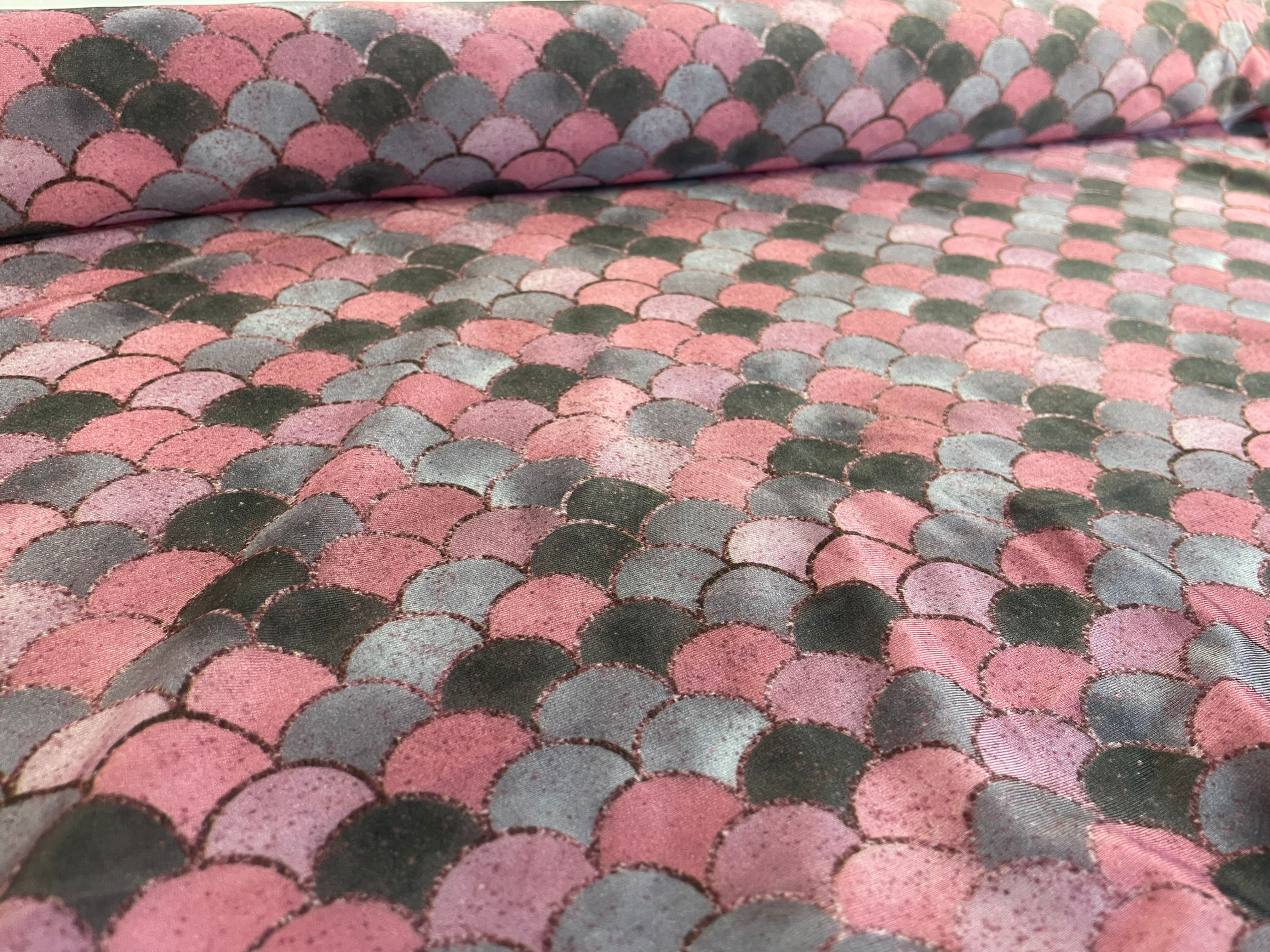 EXCLUSIVE Pink Mermaid Scales - Polyester Lycra