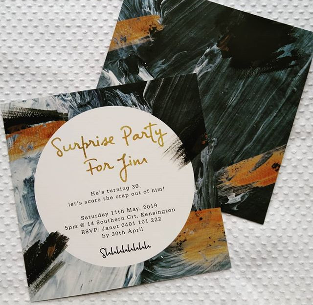Surprise Party Invitations