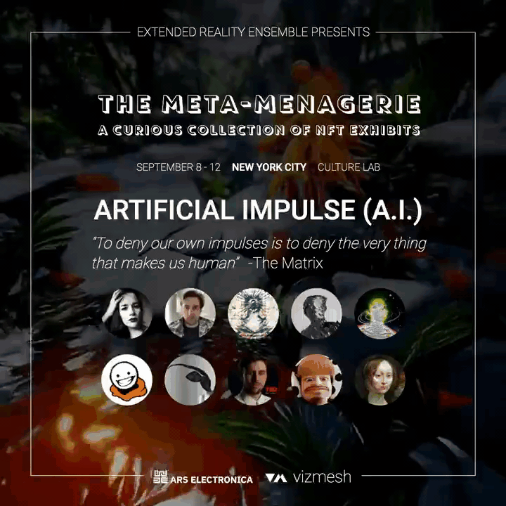 Vizmesh presents: META-MENAGERIE NFT INSTALLATION NYC