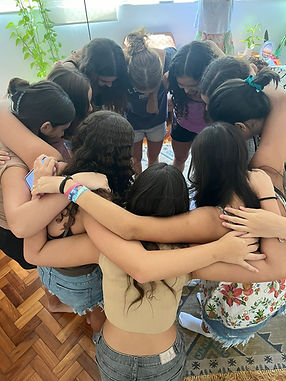 Grupo de alunas adolescentes