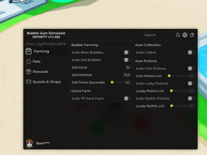 Bubble Gum Simulator INFINITY Script: Auto Farm, Auto Sell, Auto Collect