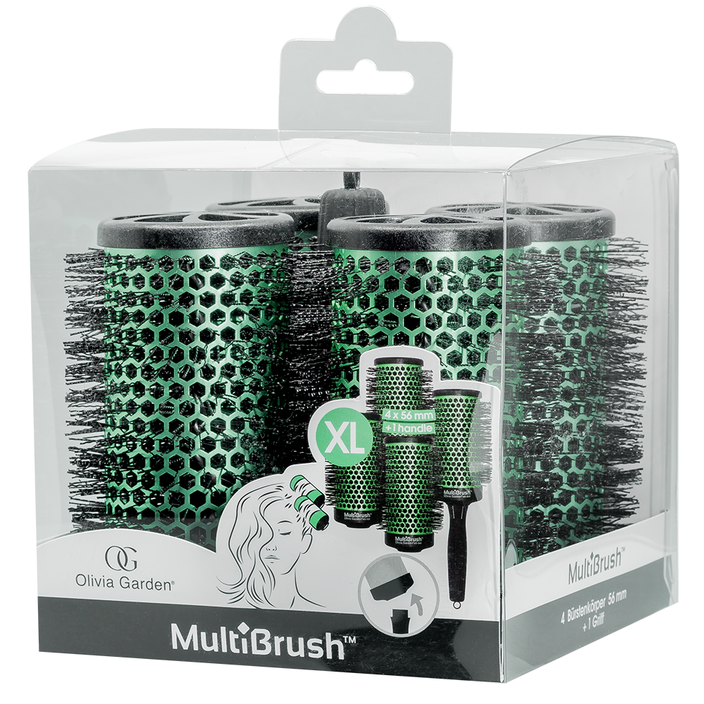 Olivia Garden Multibrush 4er Set XL, 55/75 mm green