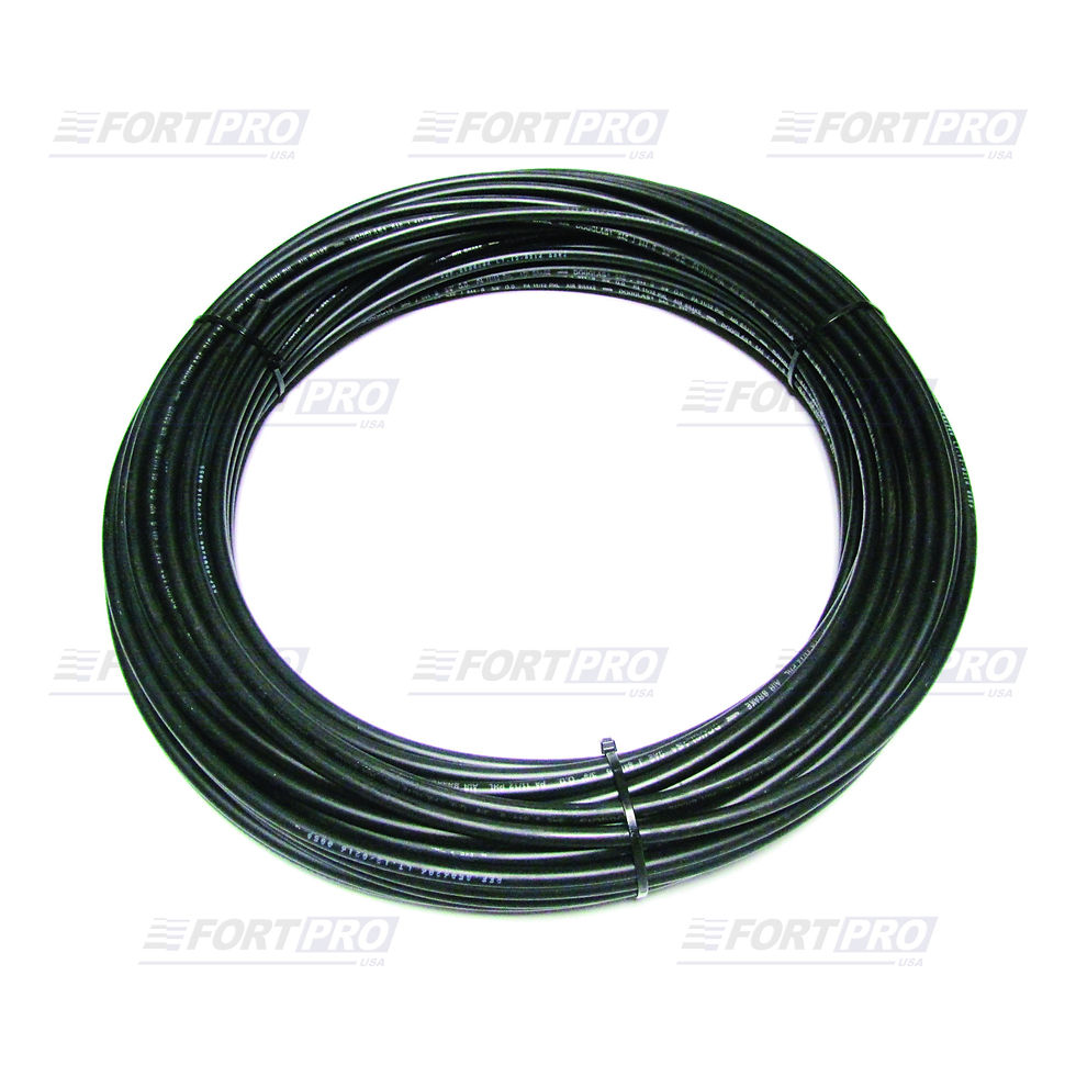 Fortpro NYLON AIR TUBING 3/4" X 50'. BLACK DOT Two layers