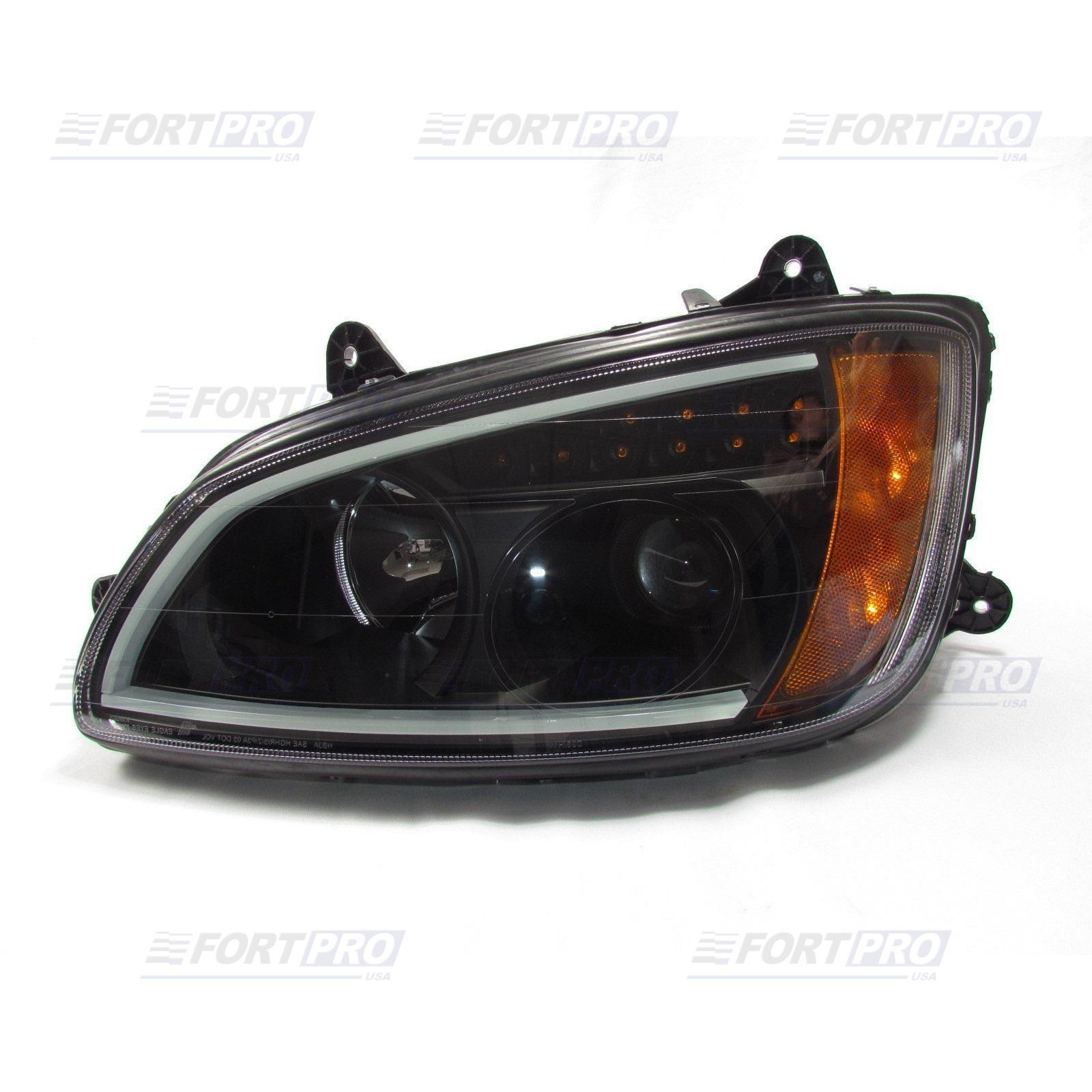 Fortpro Head Lamp Lh Kw T660 Black Housing