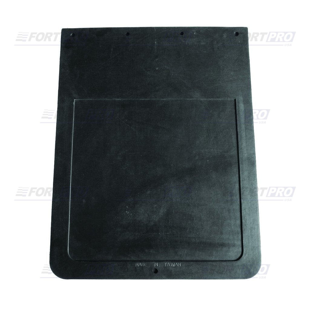 Fortpro Mud Flap Plain Black 24"X24"