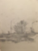 Drawing for a linoleum cut