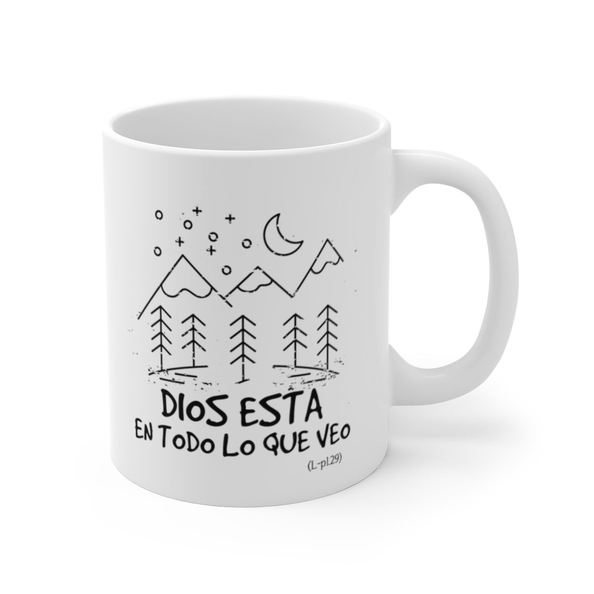 Taza Cerámica. Dios está en todo lo que veo.