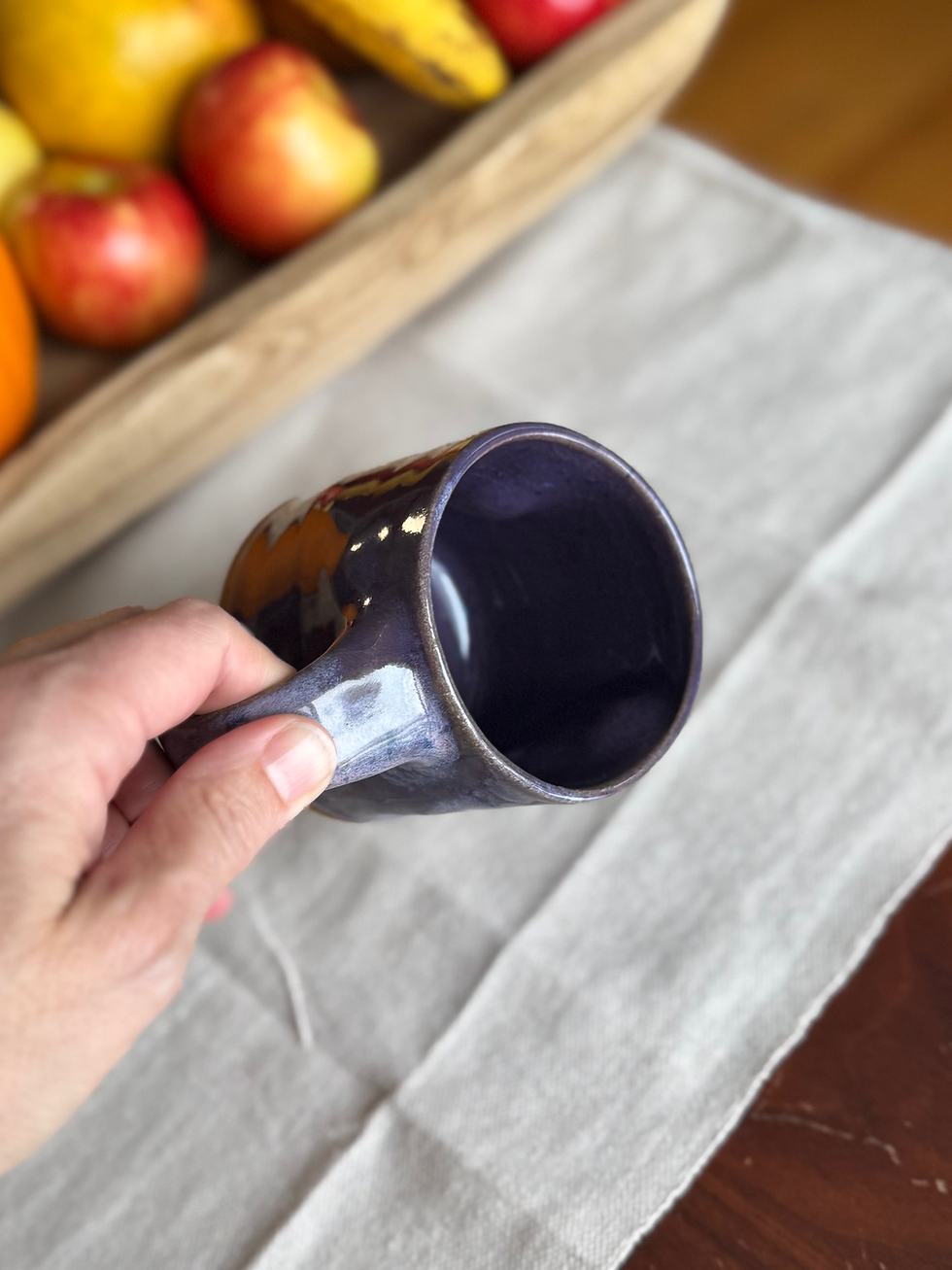 Thumbnail: Lumpy Mug, purple aster