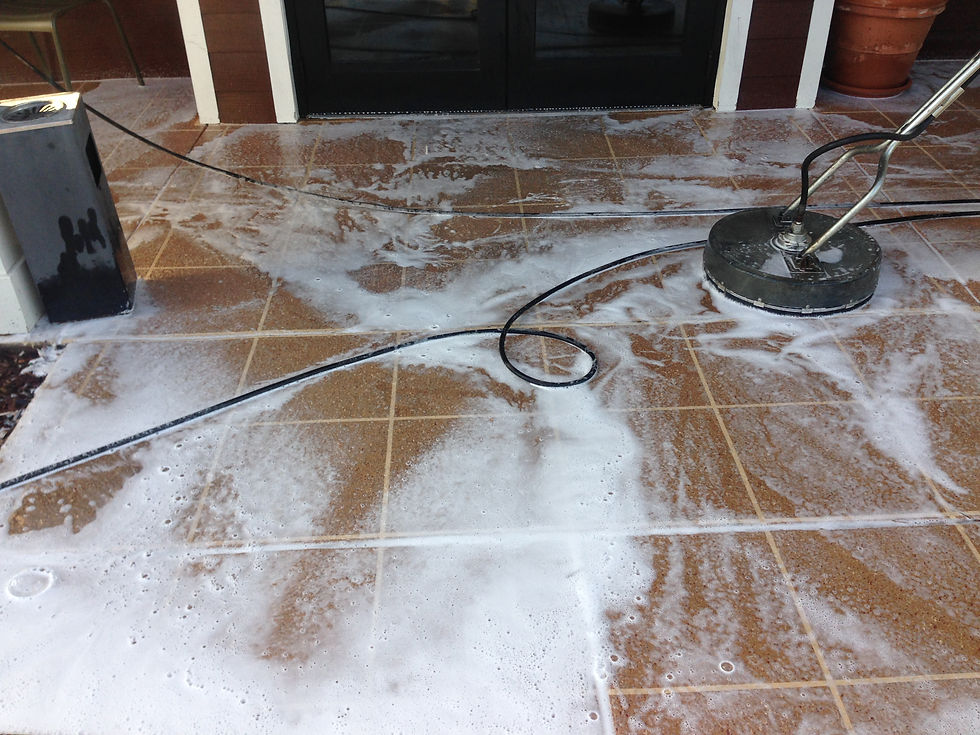 power wash tiles