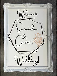 Wedding signs