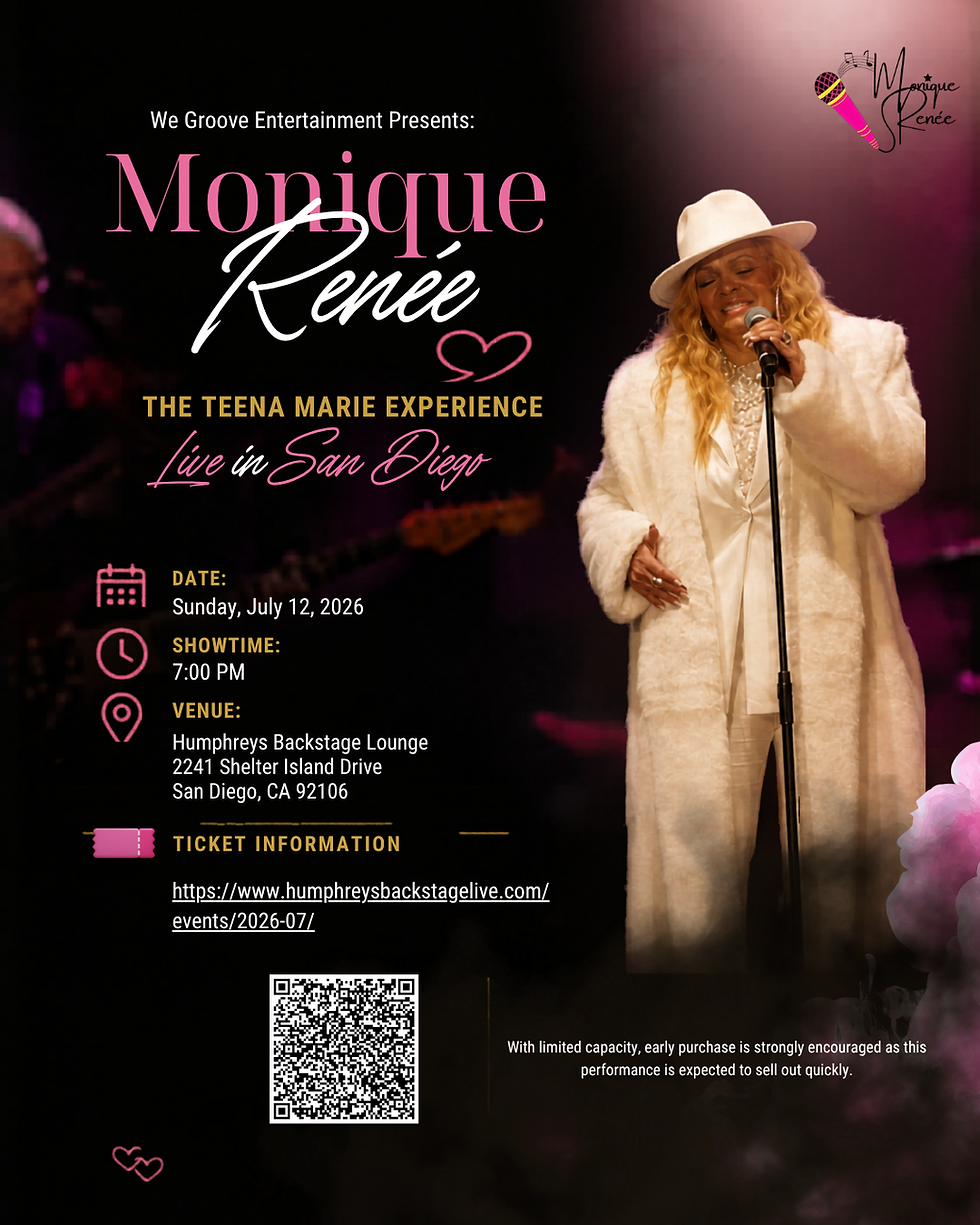 Monique Renée – The Teena Marie Experience LIVE in San Diego ✨🎶