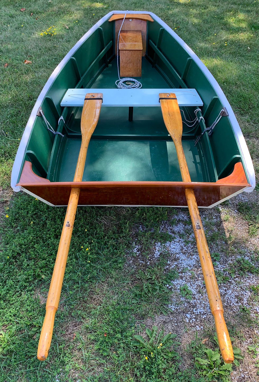 rowboat with oars