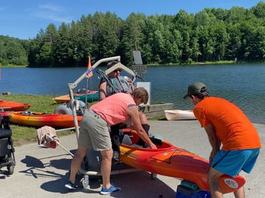 Transferring a Kayaker Using a Hoyer Patient Lift