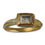 Thumbnail: Enamel gold ring with a table cut rock crystal.  English, mid 17th century.
