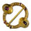 Thumbnail: Medieval gold & garnet set annular brooch. French or English, 13th/14th century.