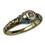 Thumbnail: Blue enamelled gold and diamond ring. English, second half of the 17th century.