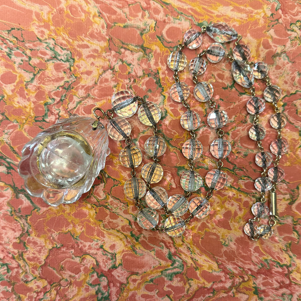 Thumbnail: Rock Crystal Scallop Pendant and Bead Necklace. Spain, 16th–17th century.