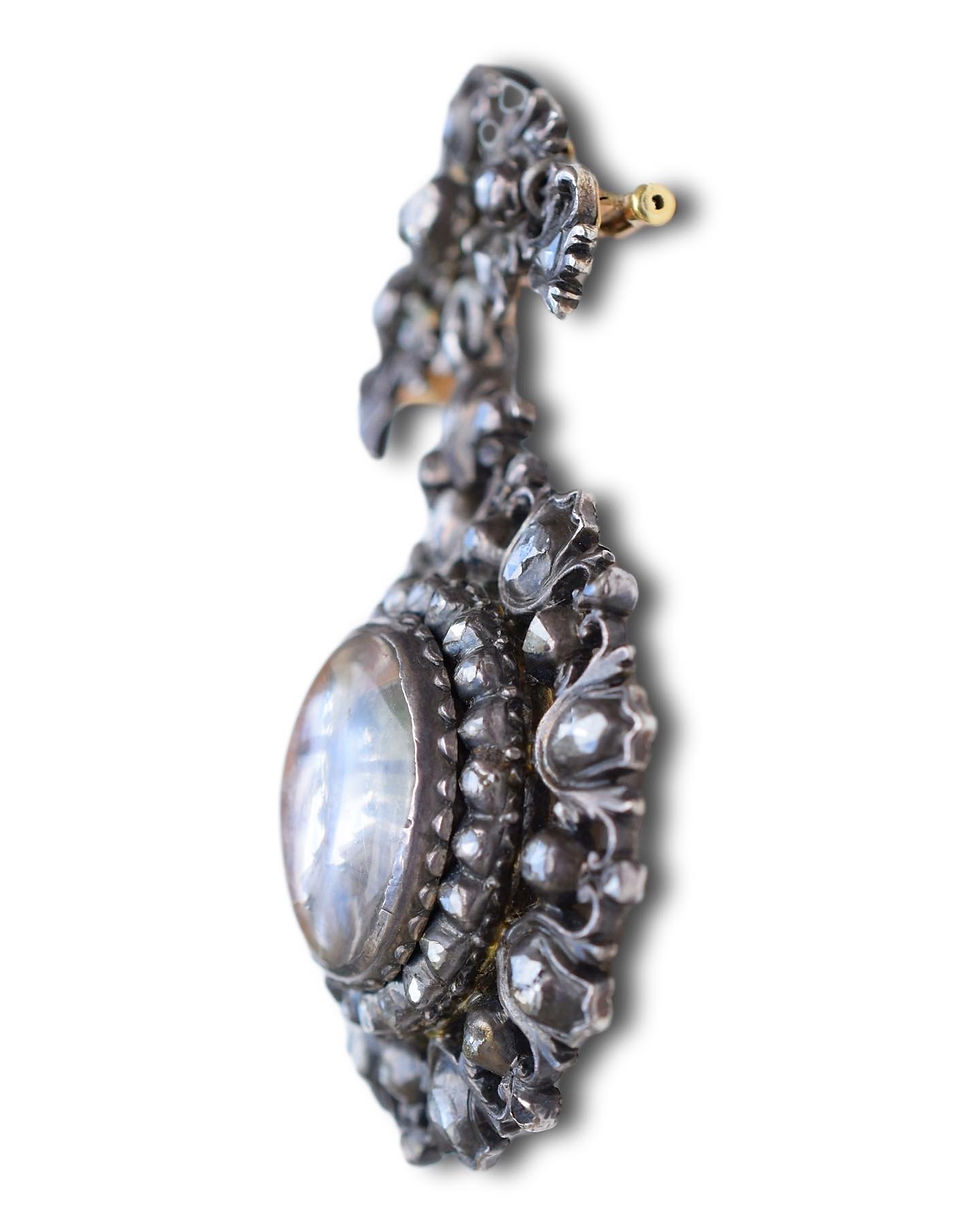 Thumbnail: Diamond set devotional pendant with a micro sculpture. Spanish, c.1700.