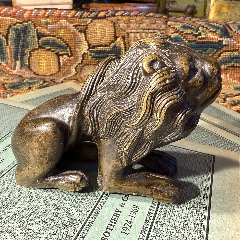 Thumbnail: Renaissance Bronze Lion. Germany or Italy, 16th century.