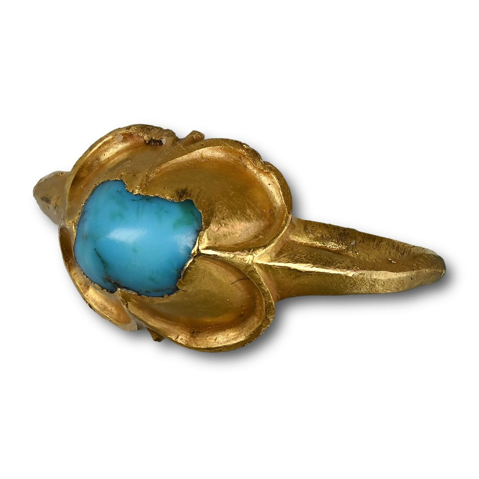 Thumbnail: Renaissance gold ring with a turquoise. Western Europe, 16th century.