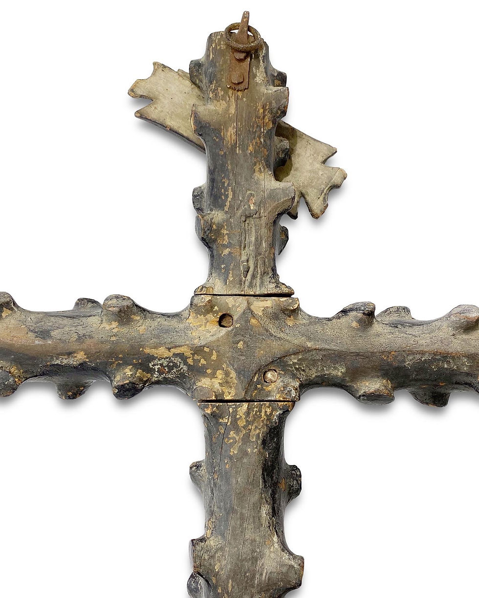 Thumbnail: Large yew crucifix. French, 16th century.