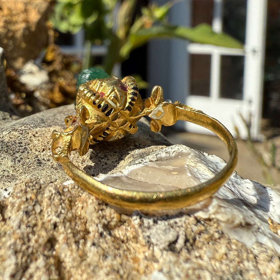 Thumbnail: Renaissance gold ring with a Roman cameo of Eros. West European, 16th century.