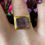 Thumbnail: Gold Ring Set with a Table-Cut Red Spinel in a Box Bezel.  Spain, 16th Century.