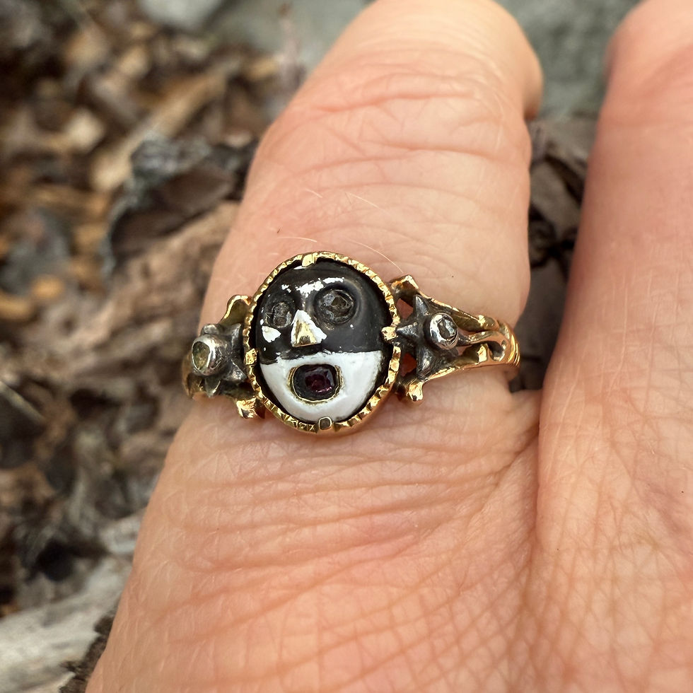 Thumbnail: Masquerade Ring Concealing a Lover’s Inscription. Western Europe, circa 1760.