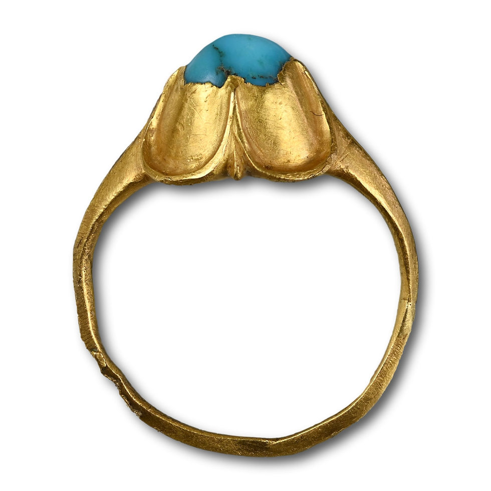 Thumbnail: Renaissance gold ring with a turquoise. Western Europe, 16th century.