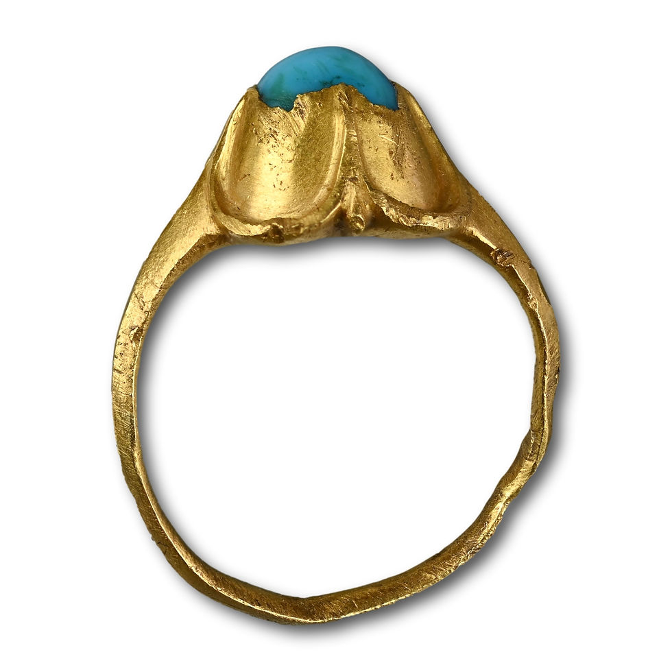 Thumbnail: Renaissance gold ring with a turquoise. Western Europe, 16th century.