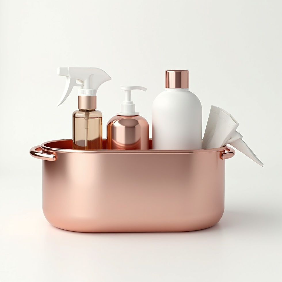 Rose Gold Cleaning Caddy
