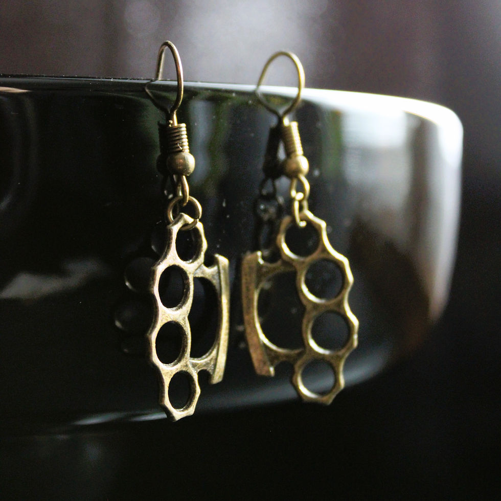 Thumbnail: Brass Knuckle Earrings