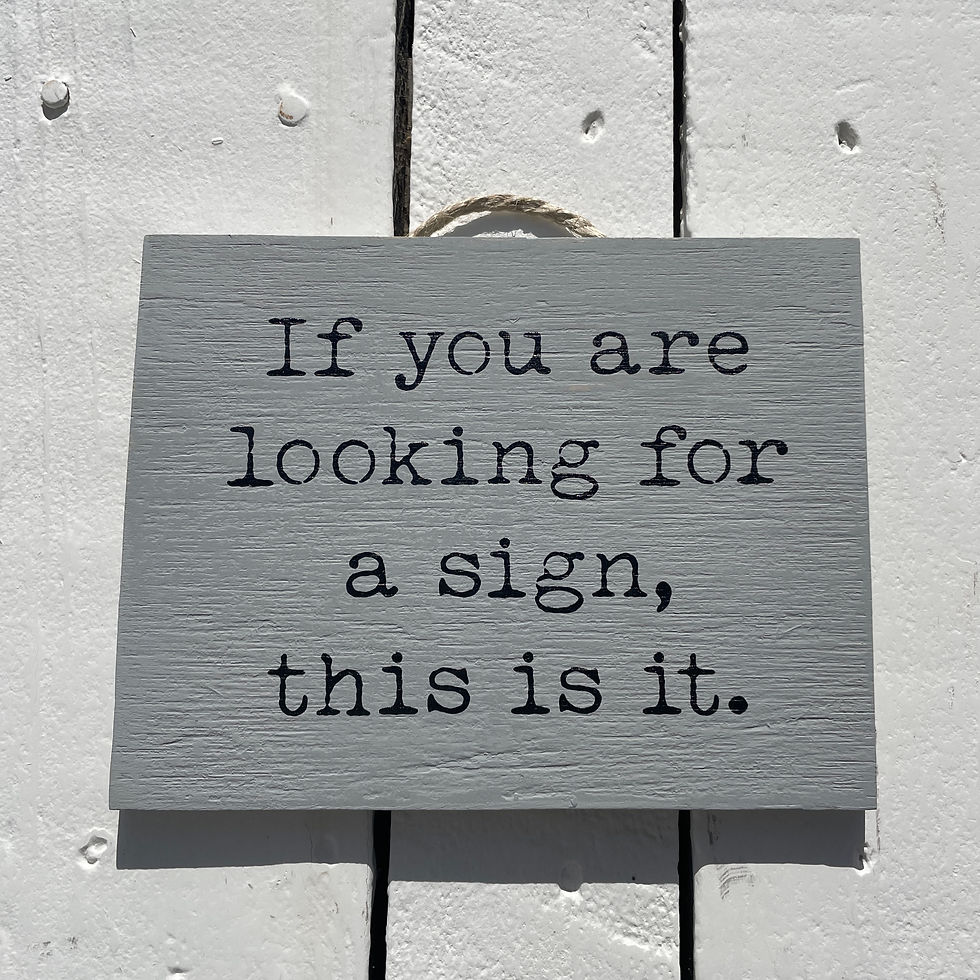 Thumbnail: If You Are Looking For A Sign