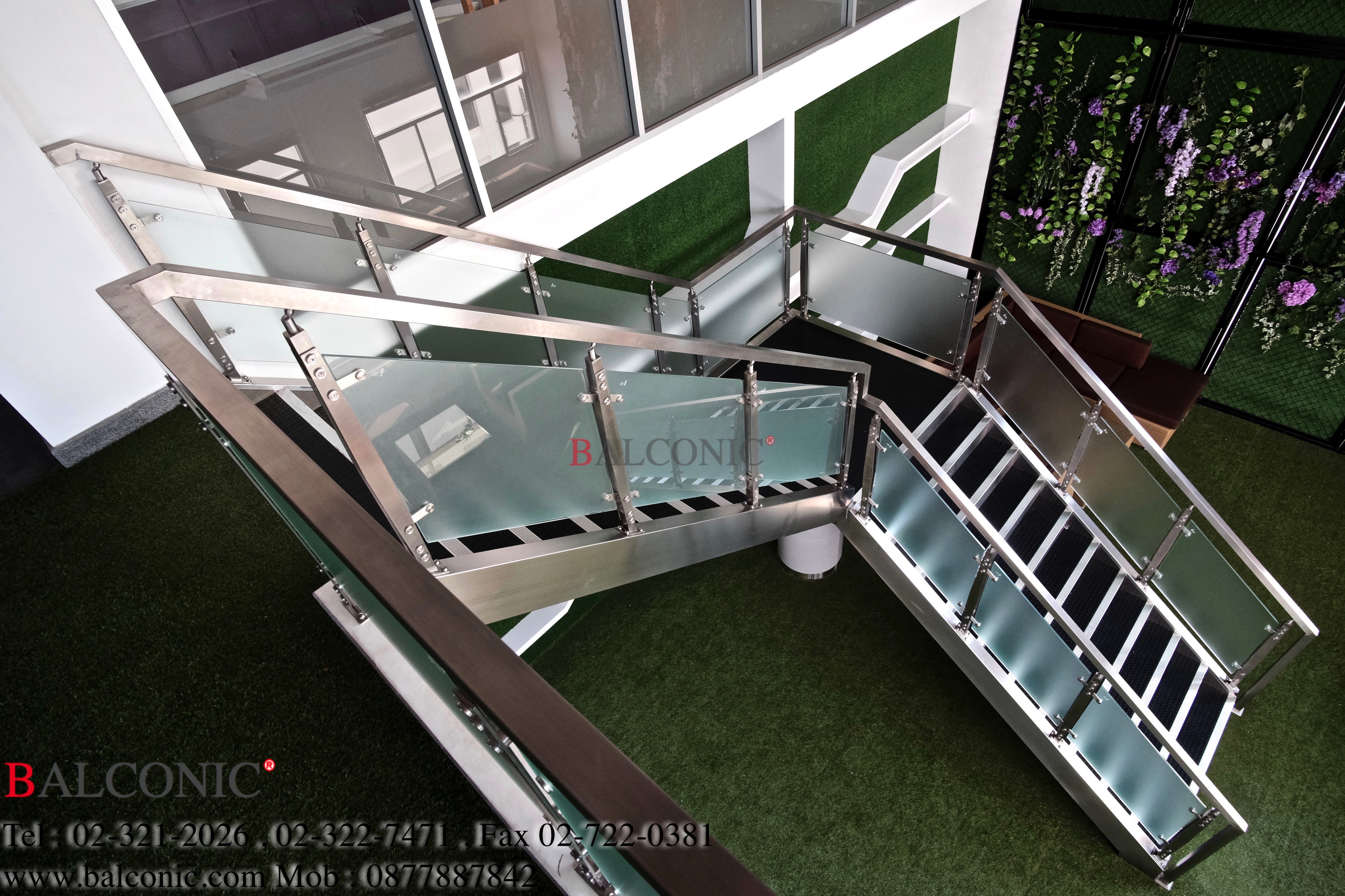 งานราวกันตก ราวบันได ราวสแตนเลส วิทยาเขตจักรพงษภูวนารถ Balconic
