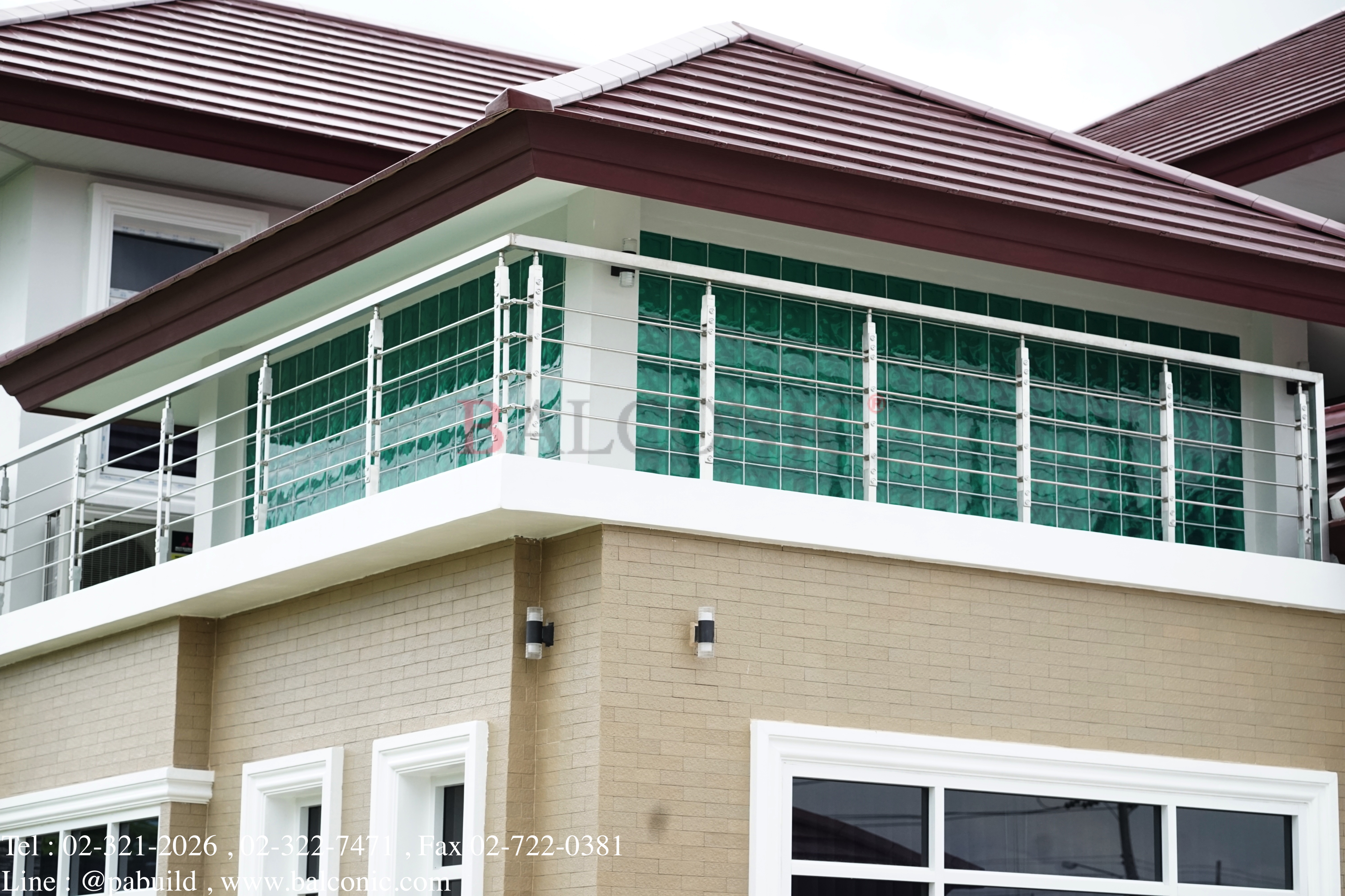 ราวกันตก ระเบียง สแตนเลส Balconic
