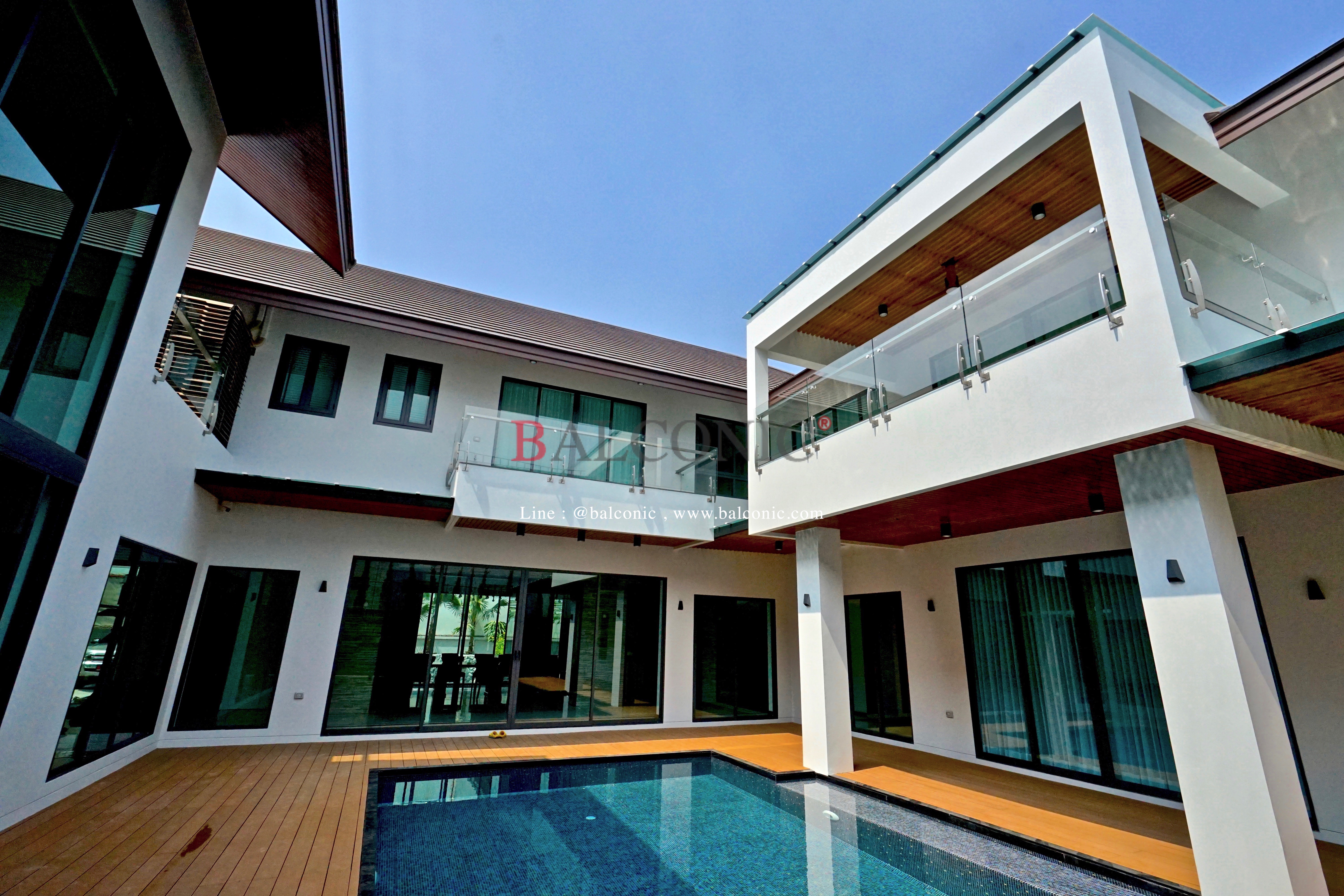 หมูบ้าน 99 Residence ราวกันตก Balconic