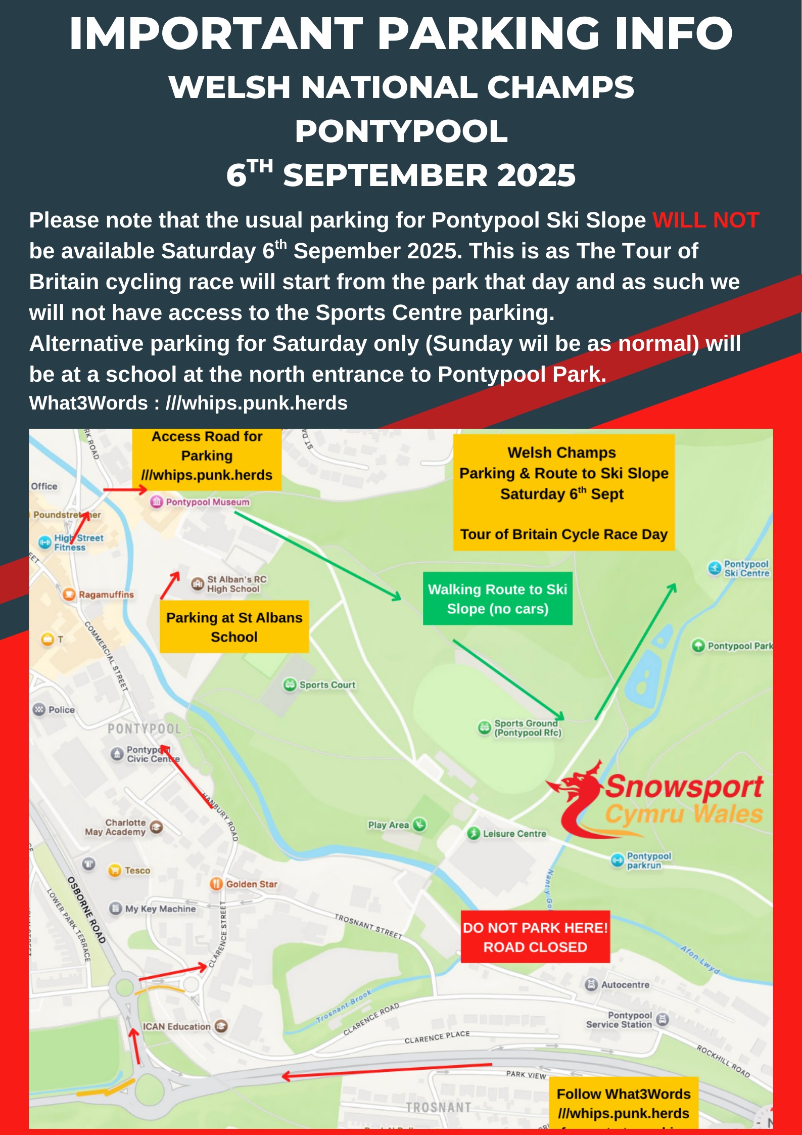 Map of Pontypool Park