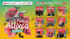 Encabeza Molotov, El Bebeto y Yuri la cartelera de la Feria de Atlixco 2026