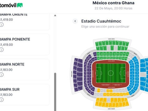 Estos son los precios del México contra Ghana que se jugará el 22 de mayo en Puebla