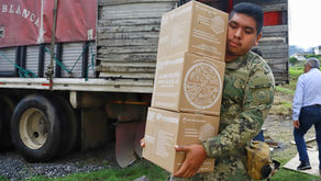 Gobierno del Estado, BUAP y Ayuntamiento de Puebla instalan centros de acopio y entregan despensas a damnificados de la Sierra Norte 
