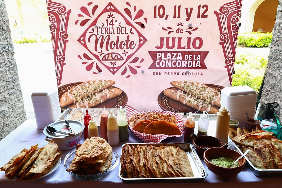 Llega la Feria del Molote a San Pedro Cholula