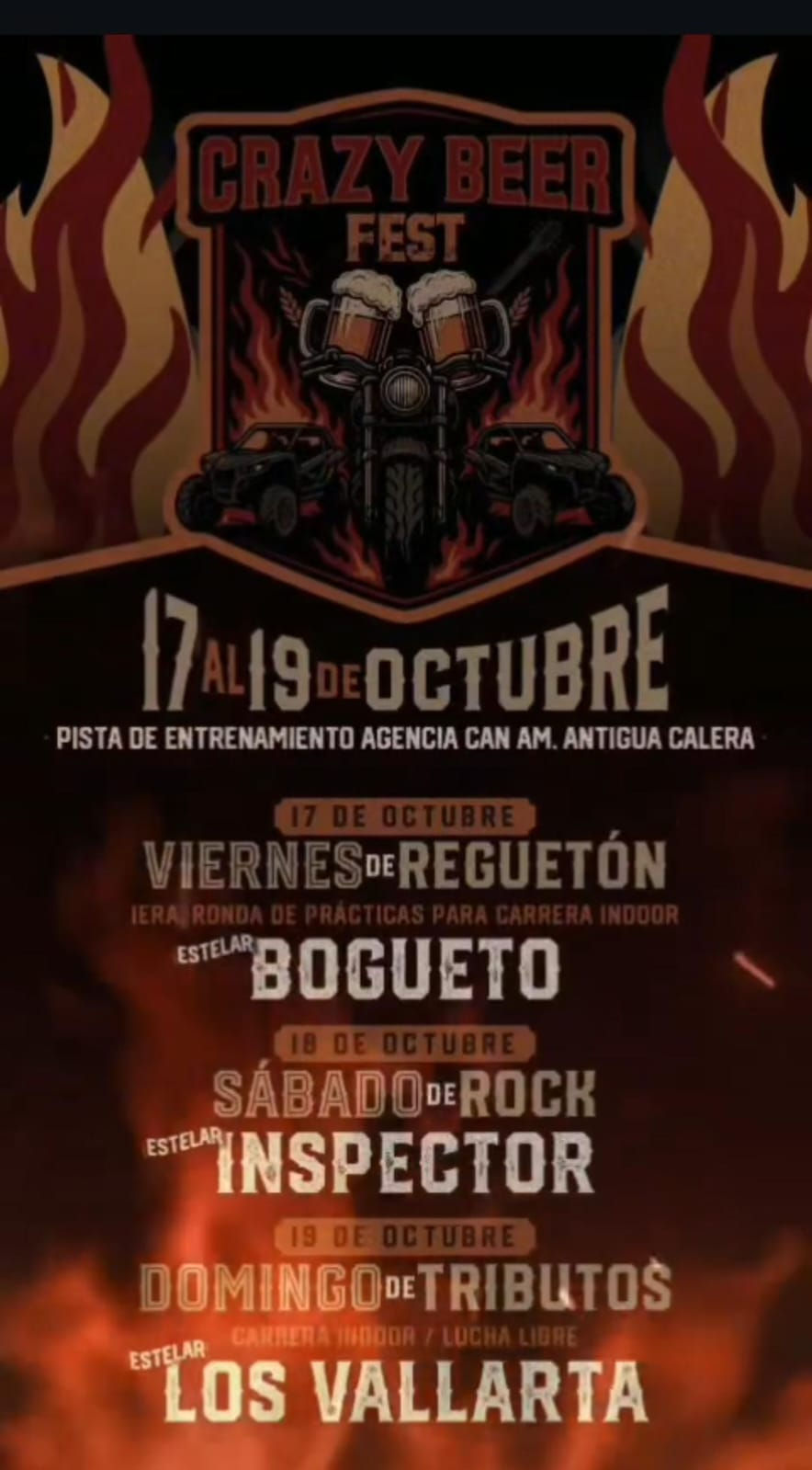 Bogueto, Inspector y Vallarta encabezarán el Crazy Beer Fest en Puebla