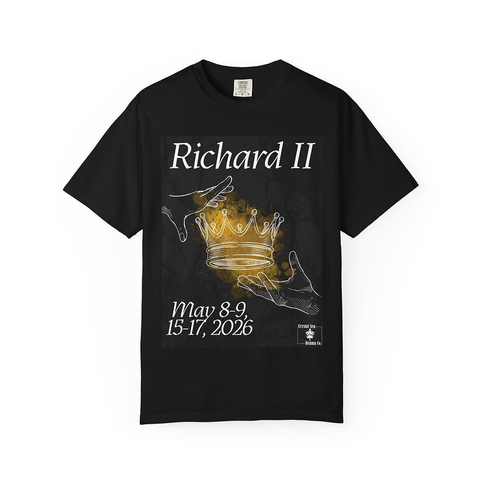 Thumbnail: Richard II Crown Graphic T-Shirt | Theater Cast List May 2026